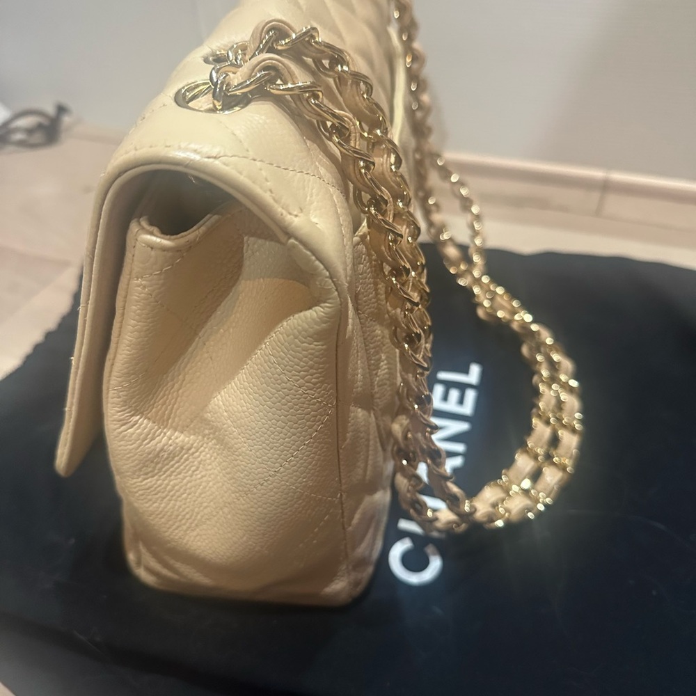 Chanel pre-owned jumbo single flap 2009-2010 - Picture 10 of 12